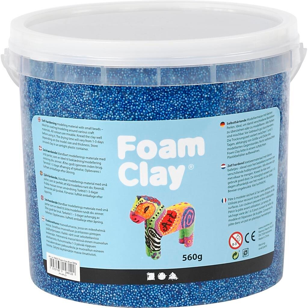 Foam Clay , blå, 560 g/ 1 spand