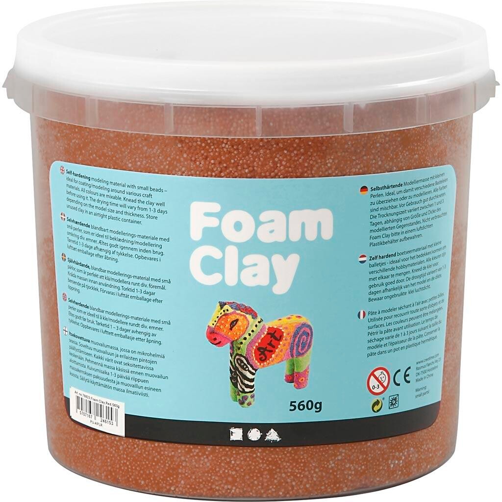 Foam Clay , brun, 560 g/ 1 spand