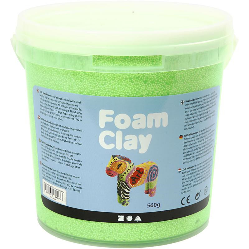 Foam Clay grøn neon 560 gram