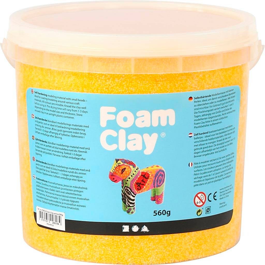 Foam Clay , gul, 560 g/ 1 spand