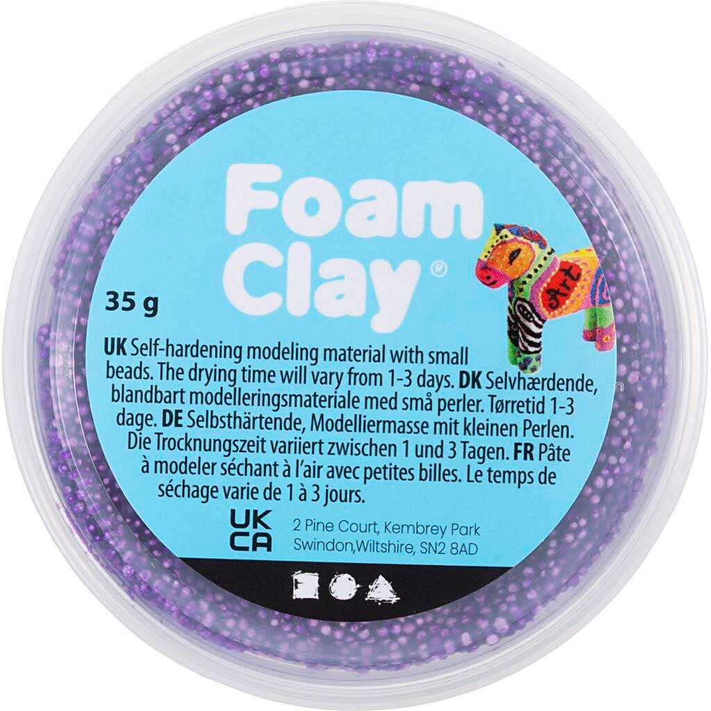 Foam Clay , lilla, 35 g/ 1 ds.