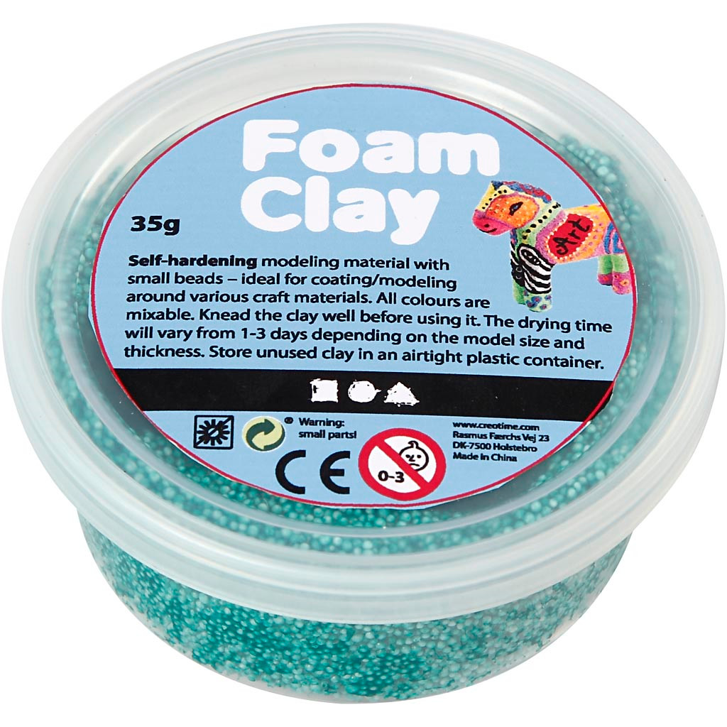 Foam Clay , mørk grøn, 35g