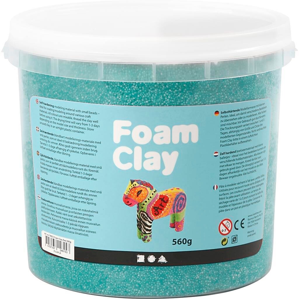 Foam Clay , mørk grøn, 560 g/ 1 spand
