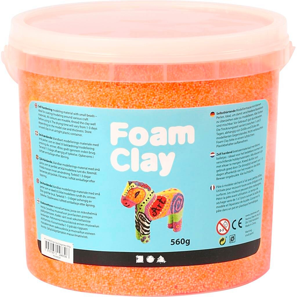 Foam Clay , orange, 560 g/ 1 spand