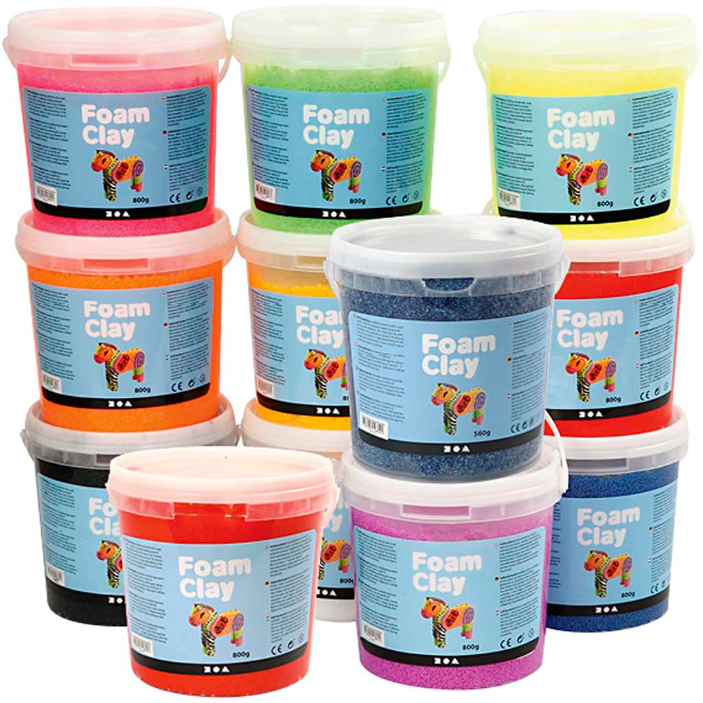Foam Clay spande 12x560g