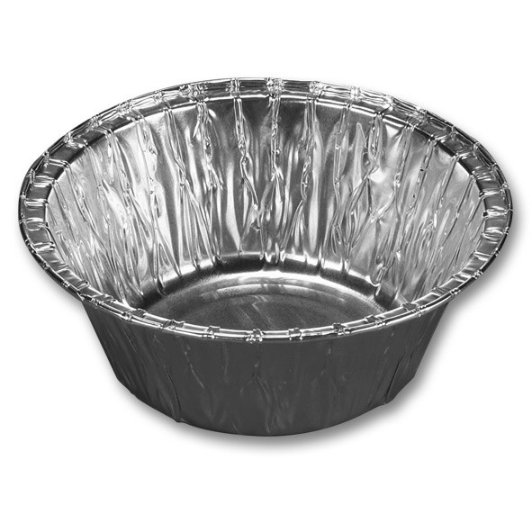 Foliebakke 350/04 light Ø 127 x 47 mm rund - 100 stk