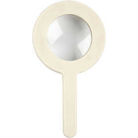 Forstørrelsesglas, diam. 8,7 cm, diam. 5,5 cm, krydsfiner, 1stk.