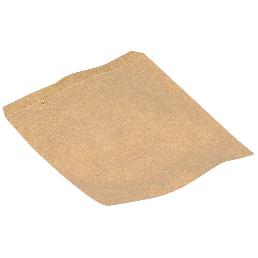 Frugt pose 17x14cm 50 g brun papir på snor - 1000 stk