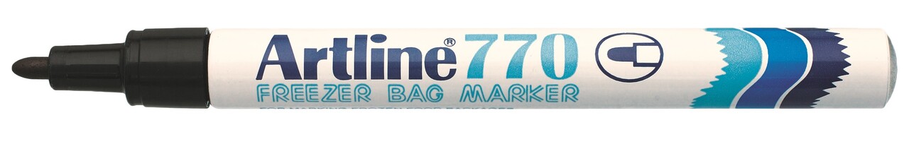 Frysemarker Artline 770 sort 1-Blister