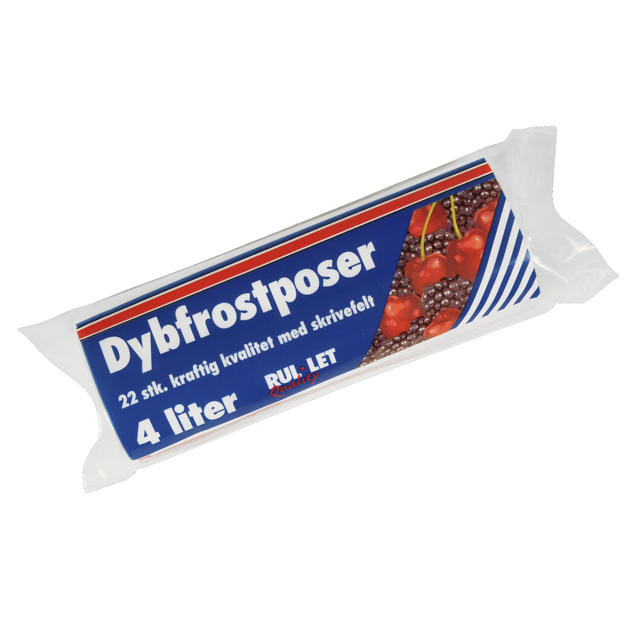 Fryseposer Rul-let 4 liter 20 x 38 cm med skrivefelt - 22 pose pr. rulle - 30 stk