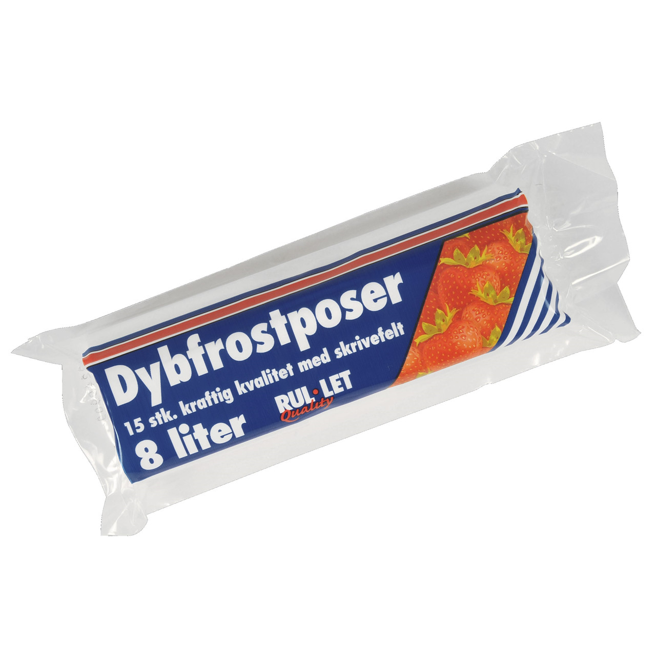 Fryseposer Rul-let 8 liter 25 x 50 cm med skrivefelt - 15 poser pr. rulle - 30 stk