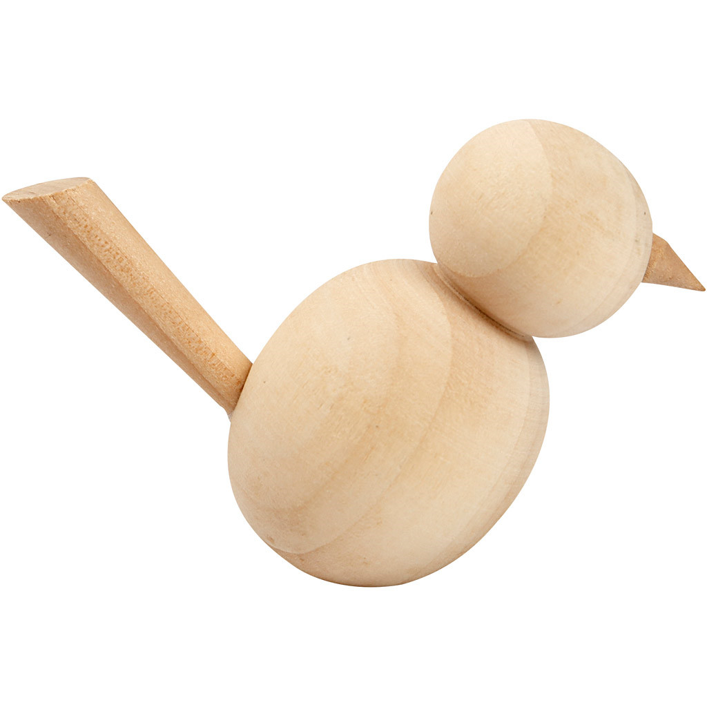 Træfigur - Fugl - Poppel - Højde 7,6 cm - 1 stk