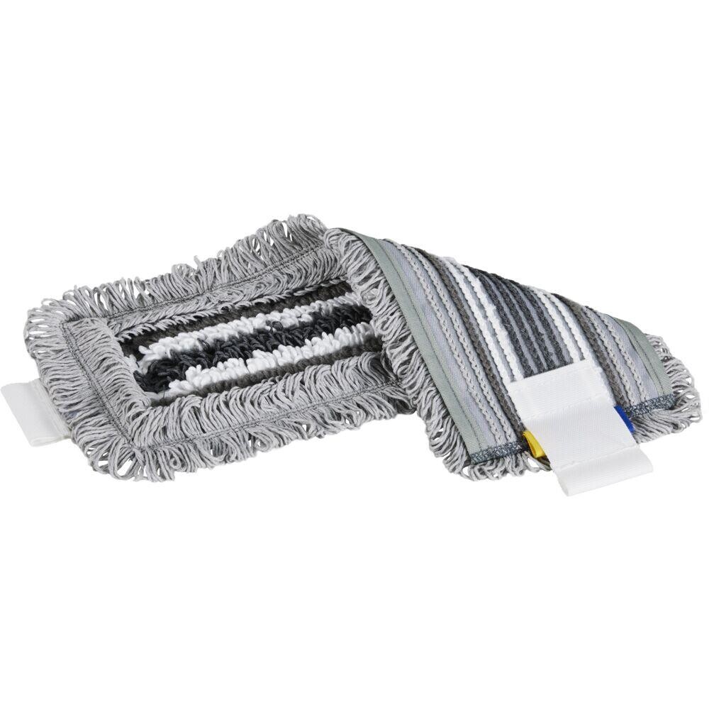 Fugt- og vådmoppe, Vileda UltraSpeed Pro Trio Max, grå, mikrofiber, 40 cm, med lommer