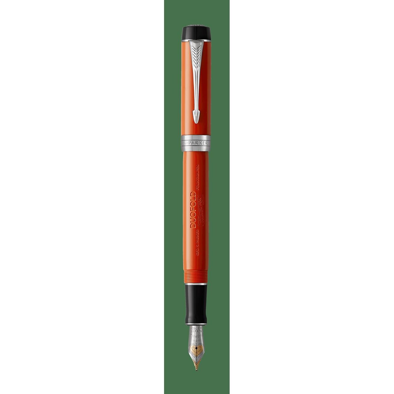 Fyldepen Parker Luxsus Duofold m. Paladium Trim medium spids