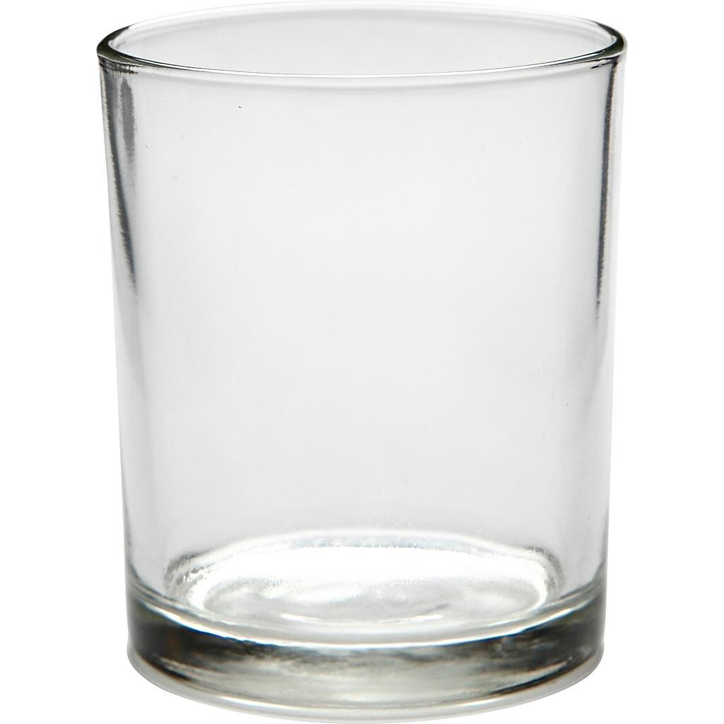 Fyrfadsstager glas diameter 7 cm højde 8,4 cm - 12 stk.