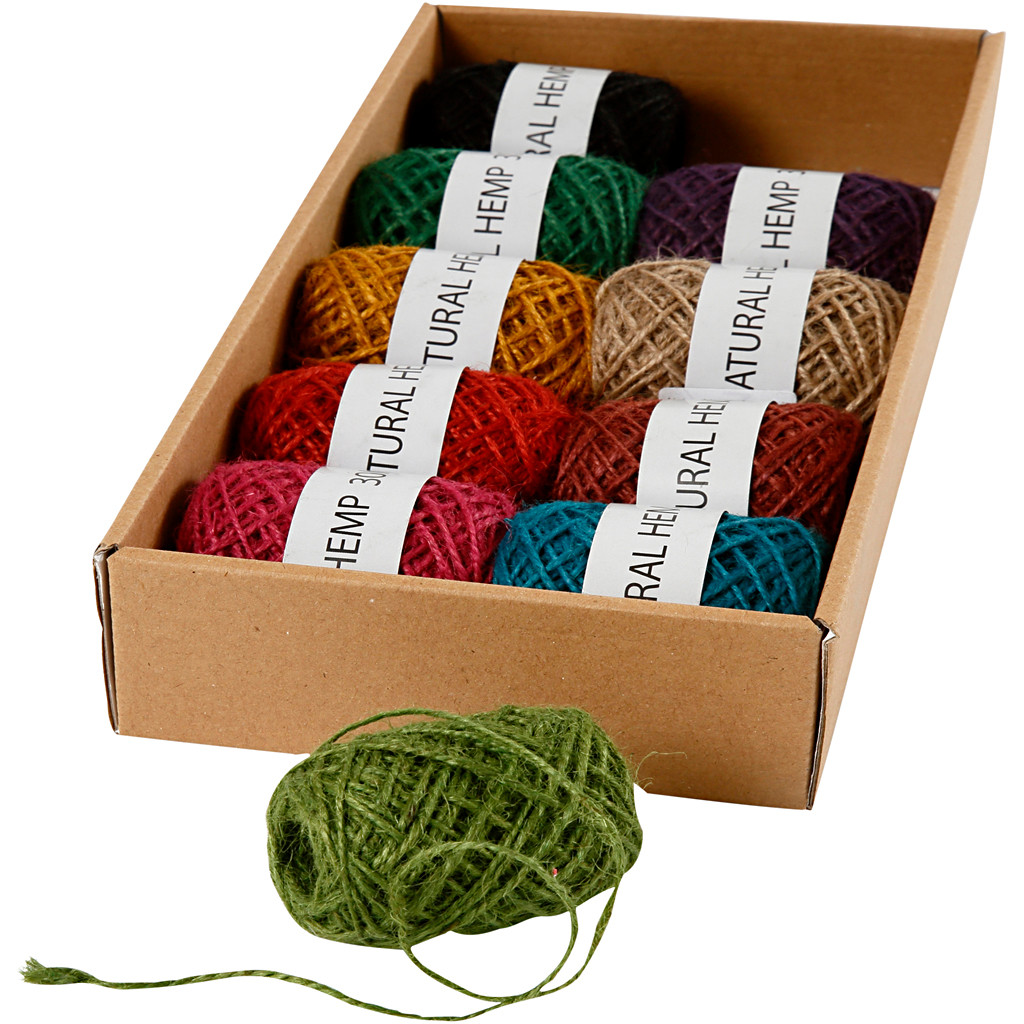 Gavebånd assorteret farver| 10 x 30 meter