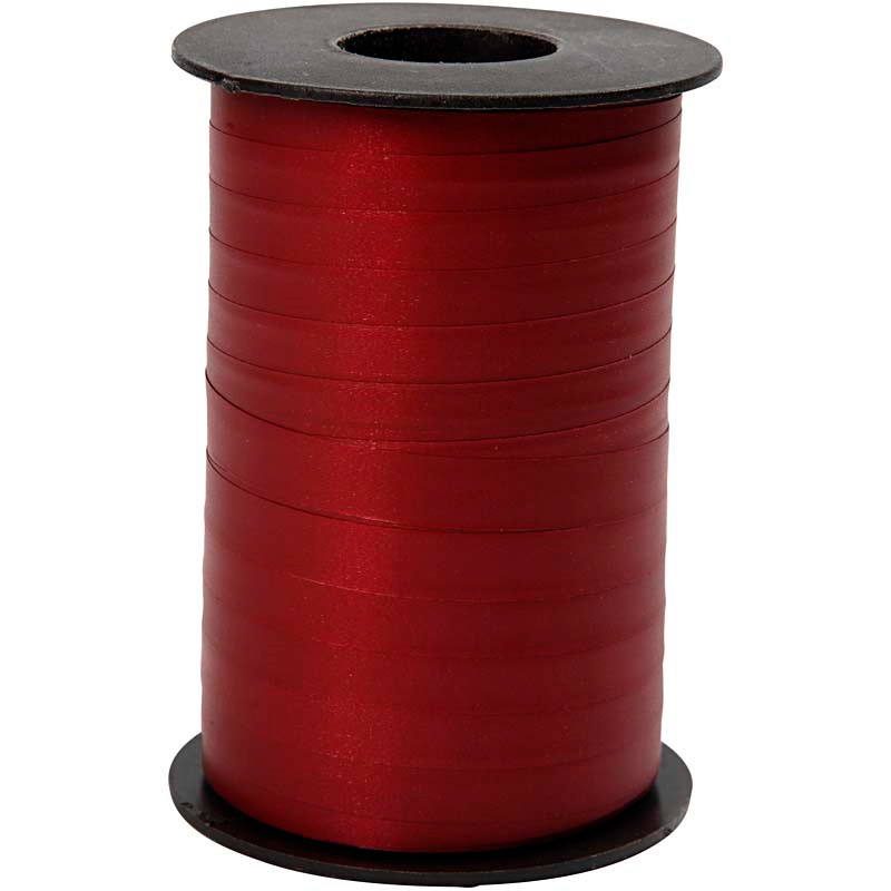 Gavebånd bredde 10 mm mørk rød mat | 250 meter