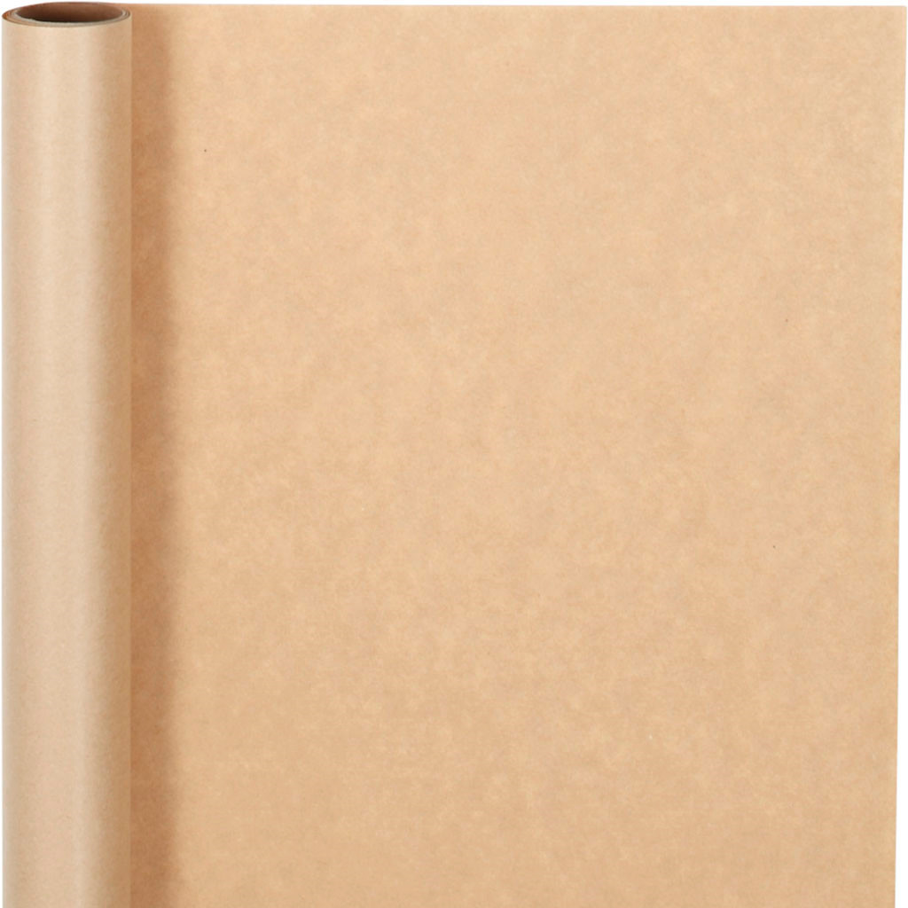 Gavepapir 50 cm 60 g natur - 5 meter
