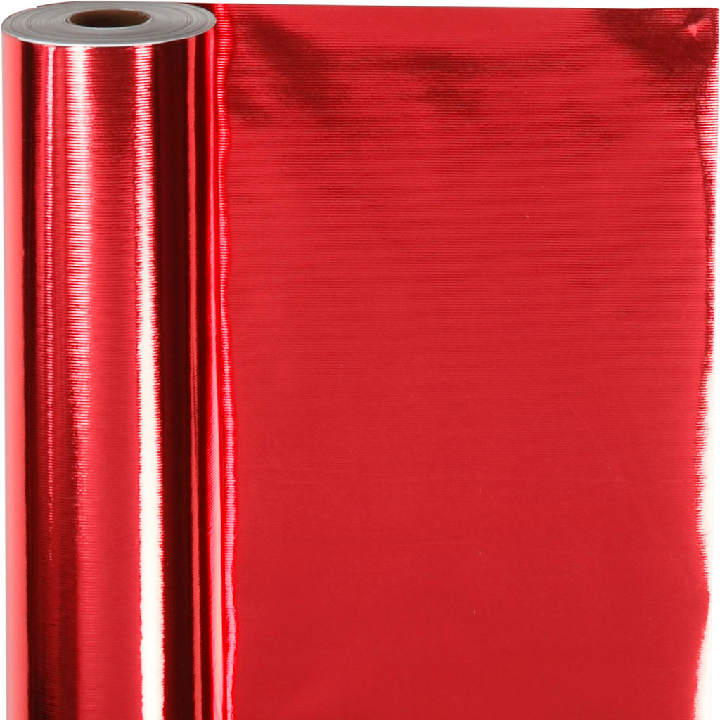 Gavepapir rød 65 gram, Bredde 50 cm | 100 meter