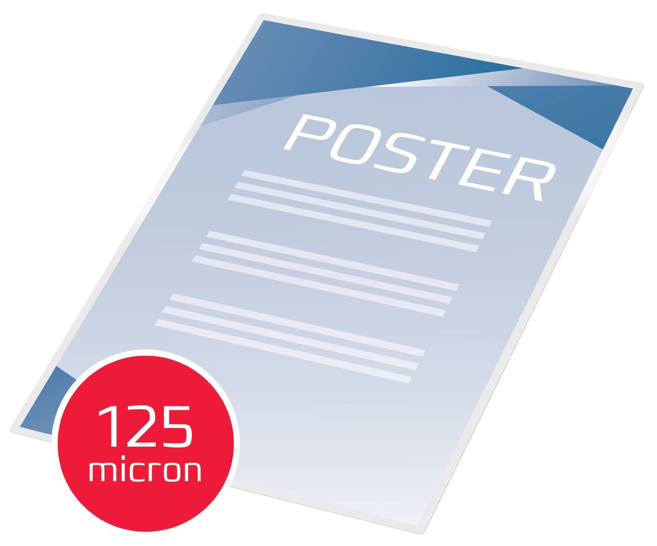 Lamineringslomme GBC selvklæb 125my A3(100)