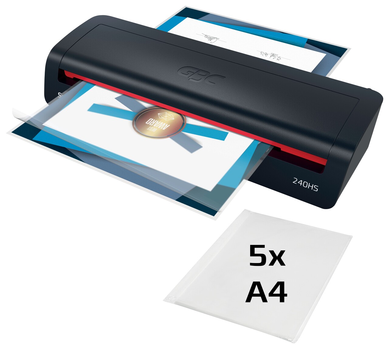 Lamineringsmaskine, GBC, 240HS Series 2, A3, sort