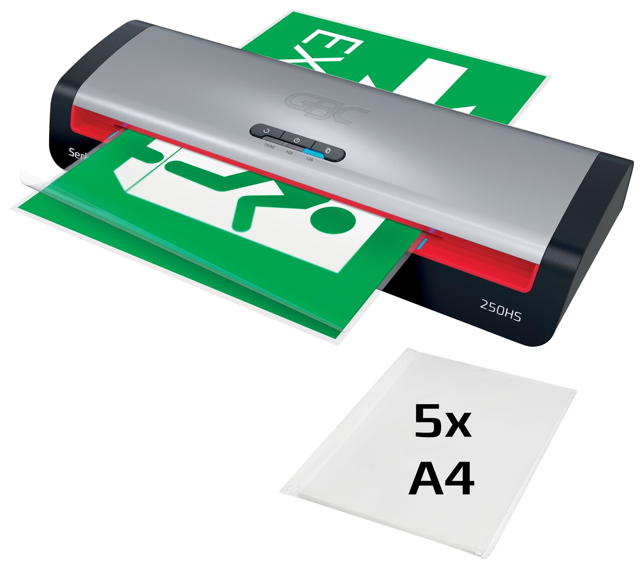 Lamineringsmaskine, GBC, 250HS Series 2, A3, grå