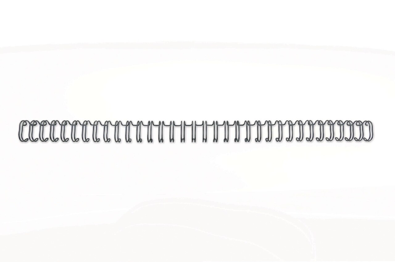 GBC Spiralringe metal 3:1 No6 9,5mm A4 sort (100)