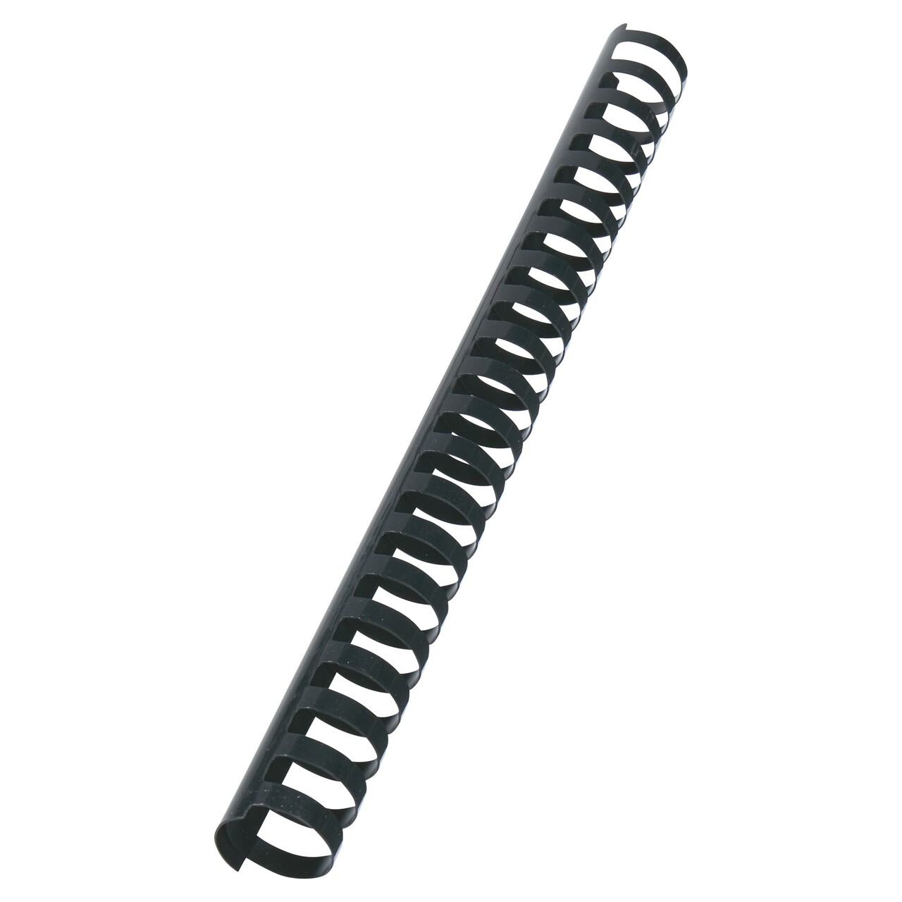 Spiralryg GBC plastik 25mm 21 ringe sort (50)