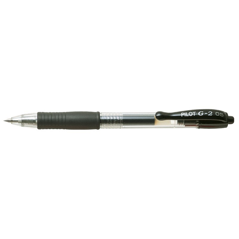 Gelpen Pilot G2 ink roller Fine sort vaulepack - 20 stk
