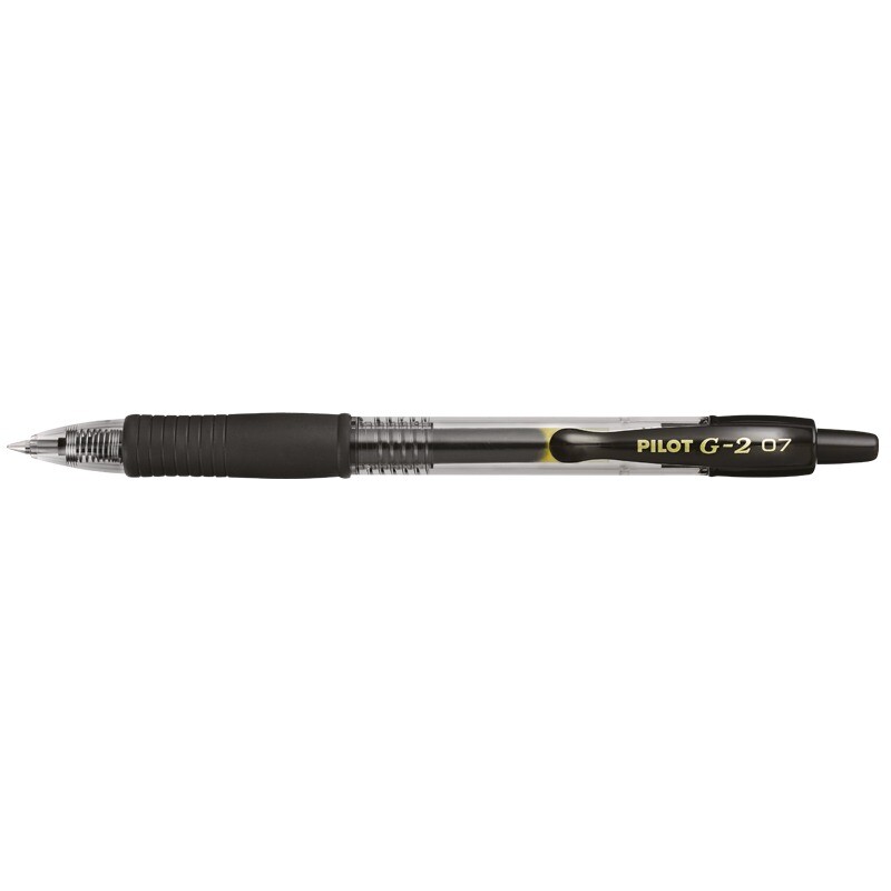 Gelpen Pilot G2 ink roller Medium sort vaulepack - 20 stk