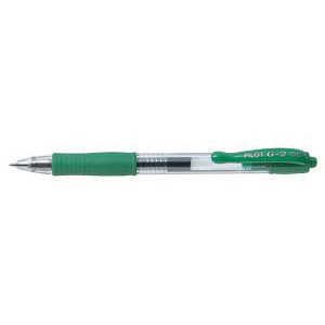 Pilot Gelpen BL-G2-5 - Grøn streg extra fine 0,3 mm bred 166532 - 12 stk