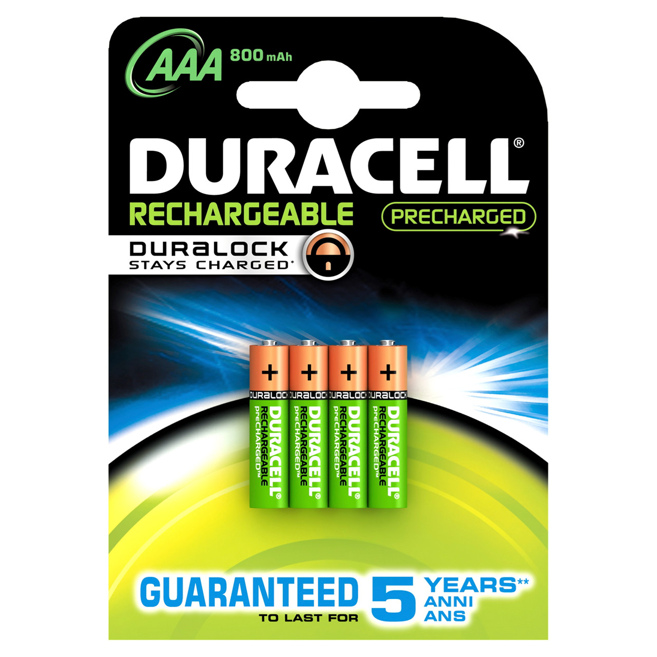 Genopladelige AAA Batterier Duracell - 800 mAh 4 stk