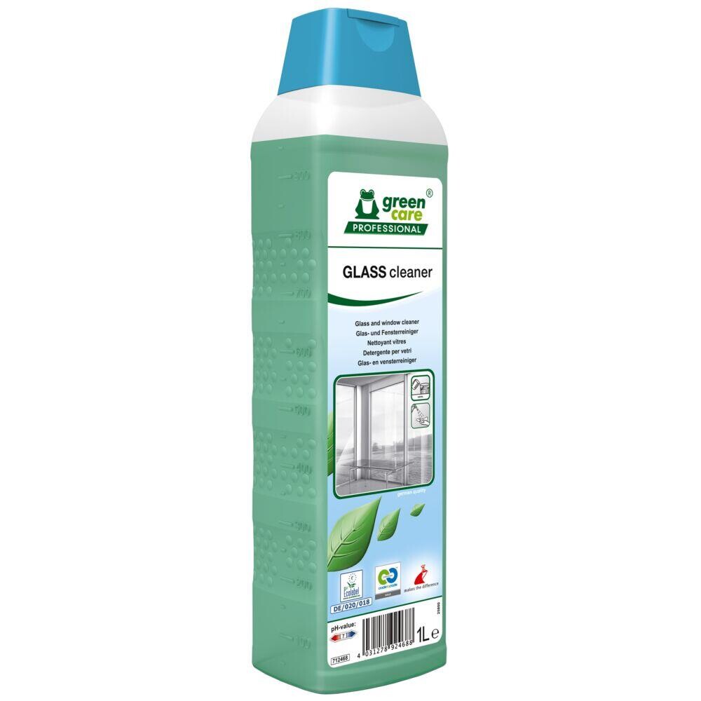 Glasrens - Green Care Professional GLASS Cleaner - Med farve og parfume - 1 l - 10 stk