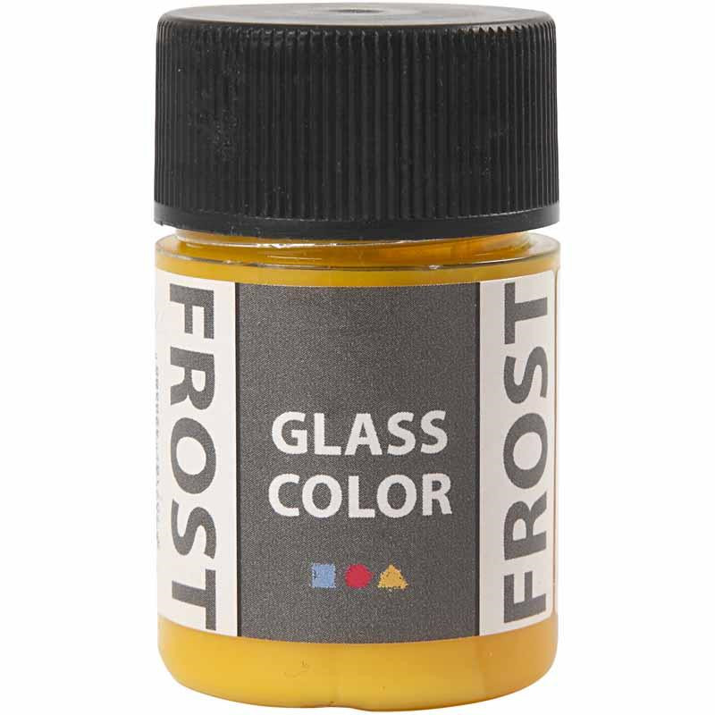 Porcelænsmaling – Glass Color Frost – gul – 35 ml