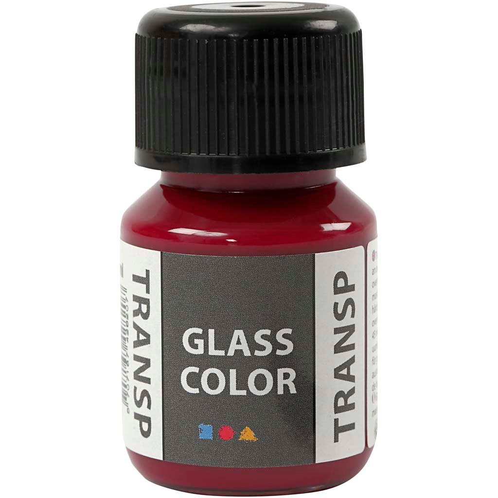 Porcelænsmaling | Glasmaling Glass Color Transparent, pink, 35ml