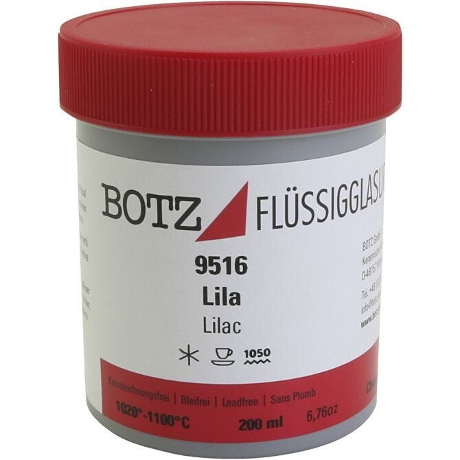 Glasur til ler - lilla - 200 ml