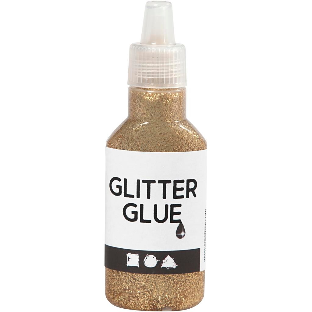 Glitterlim - guld 25ml