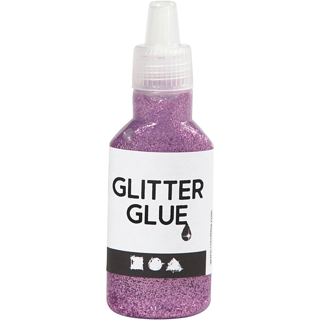 Glitterlim - lilla 25ml