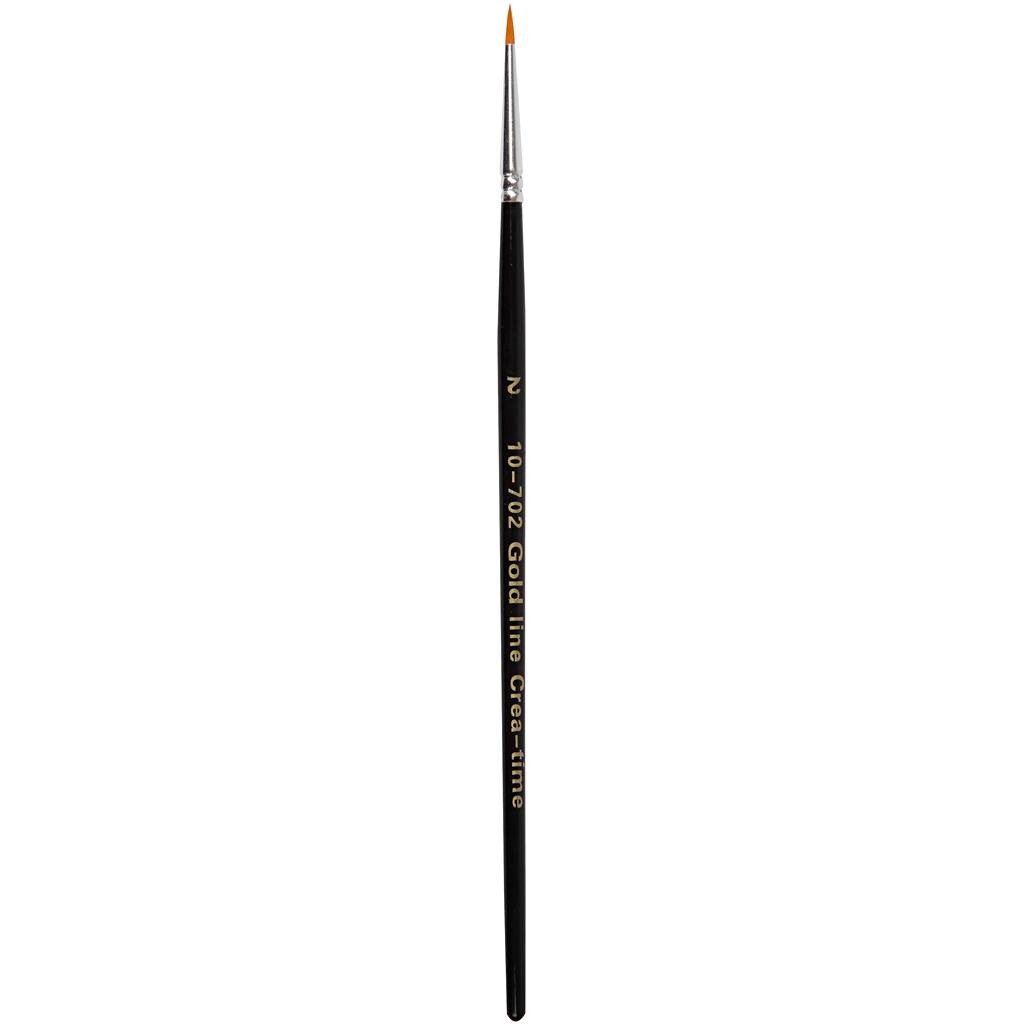 Akvarelpensel Gold Line Pensler, nr. 2 , B: 2,5 mm, rund, 12stk.
