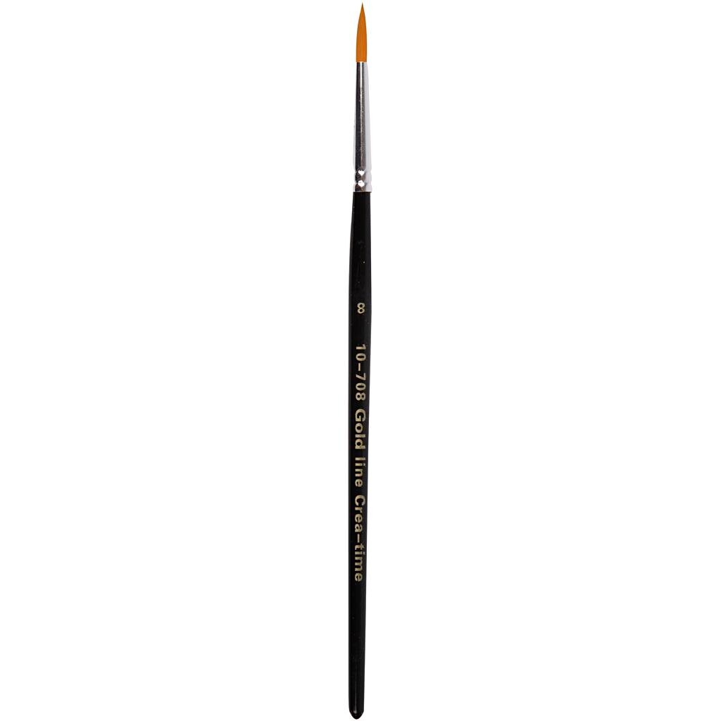 Pensler – Gold Line – rund – nr. 8 – 4 mm – 12 stk