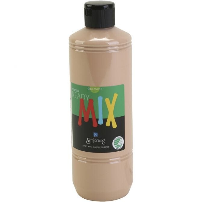 Tempera maling Greenspot Ready mix, beige, mat, 500 ml