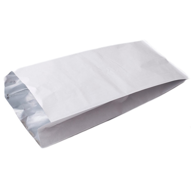 Grillposer med alufolie hvid 16|6 - 5 x 33,5 cm - 250 stk. i pakningen