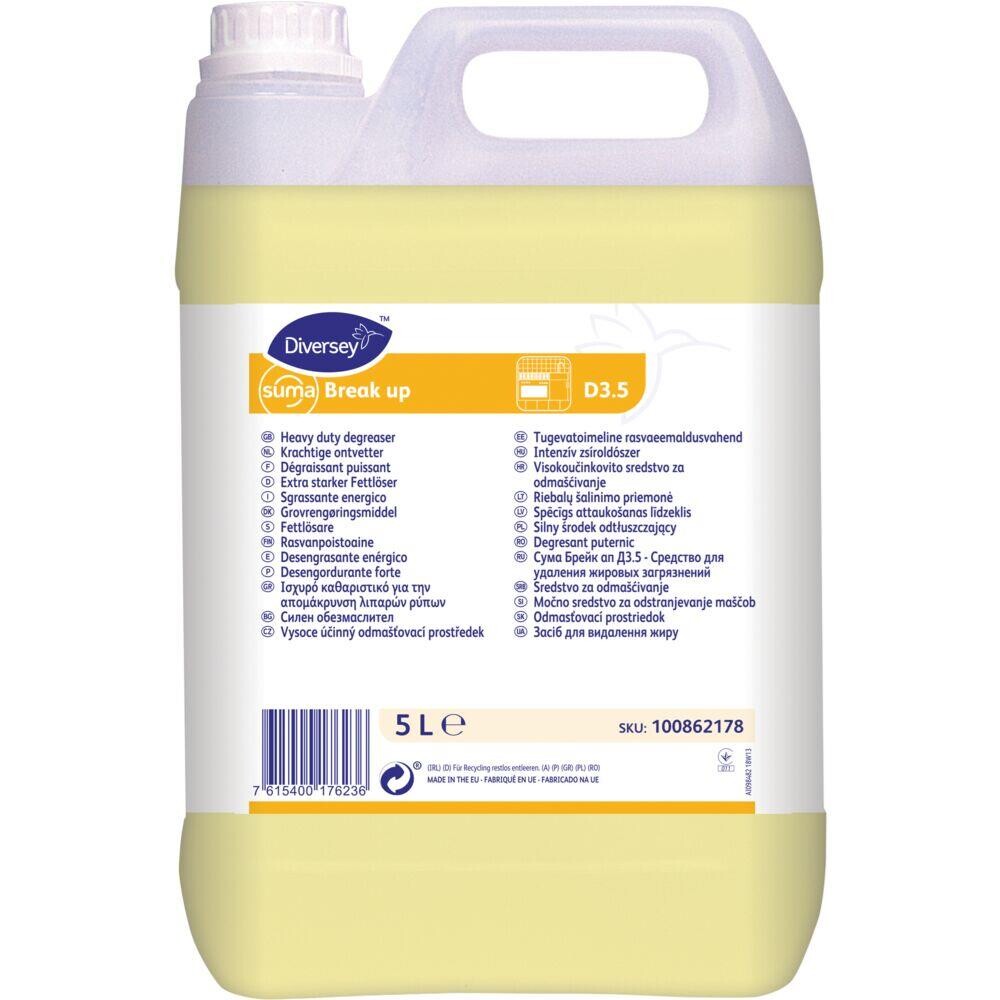 Grundrengøring - Suma Break-Up D3.5 - 5 L - Med farve og parfume - 2 stk
