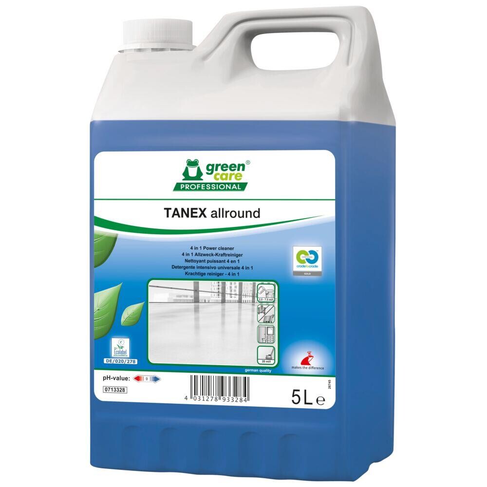 Grundrens - Green Care Professional TANEX Allround - 5 L - Med farve og parfume - 2 stk