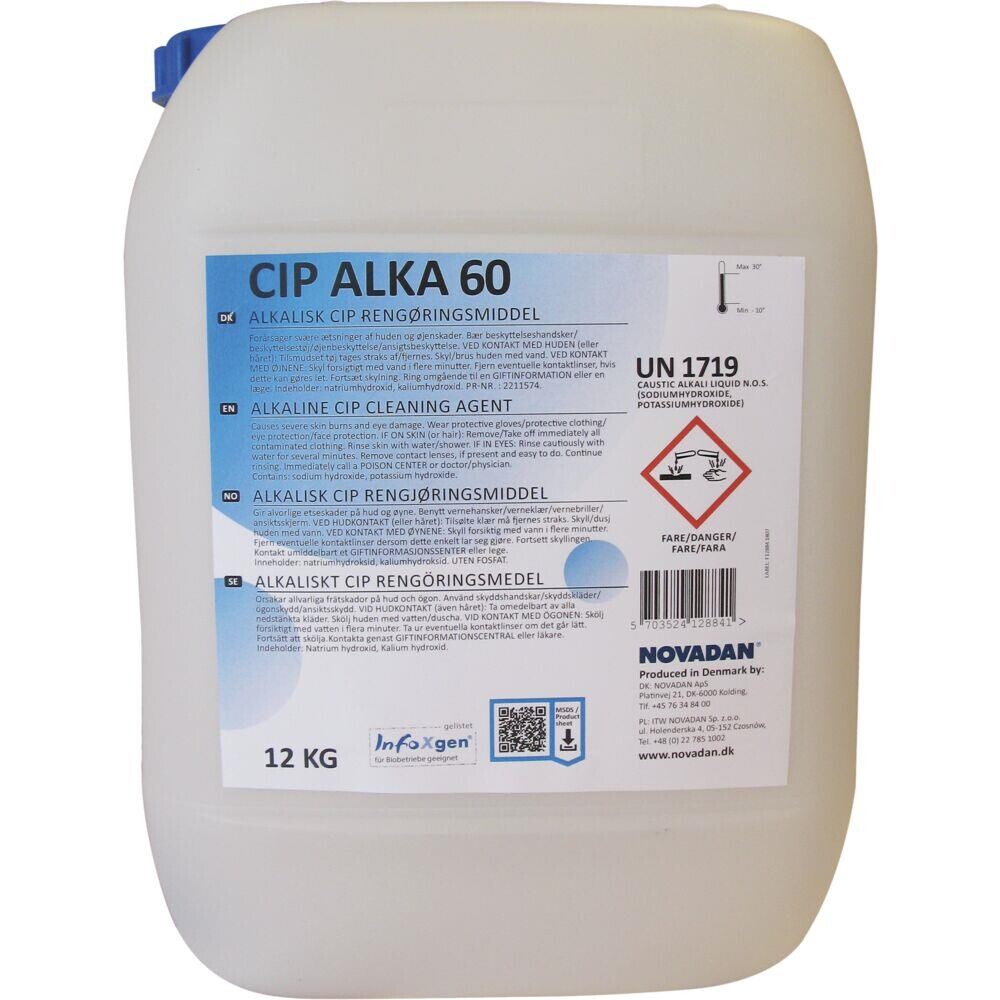 Grundrens - Novadan CIP Alka 60 - Uden farve og parfume - 10 L