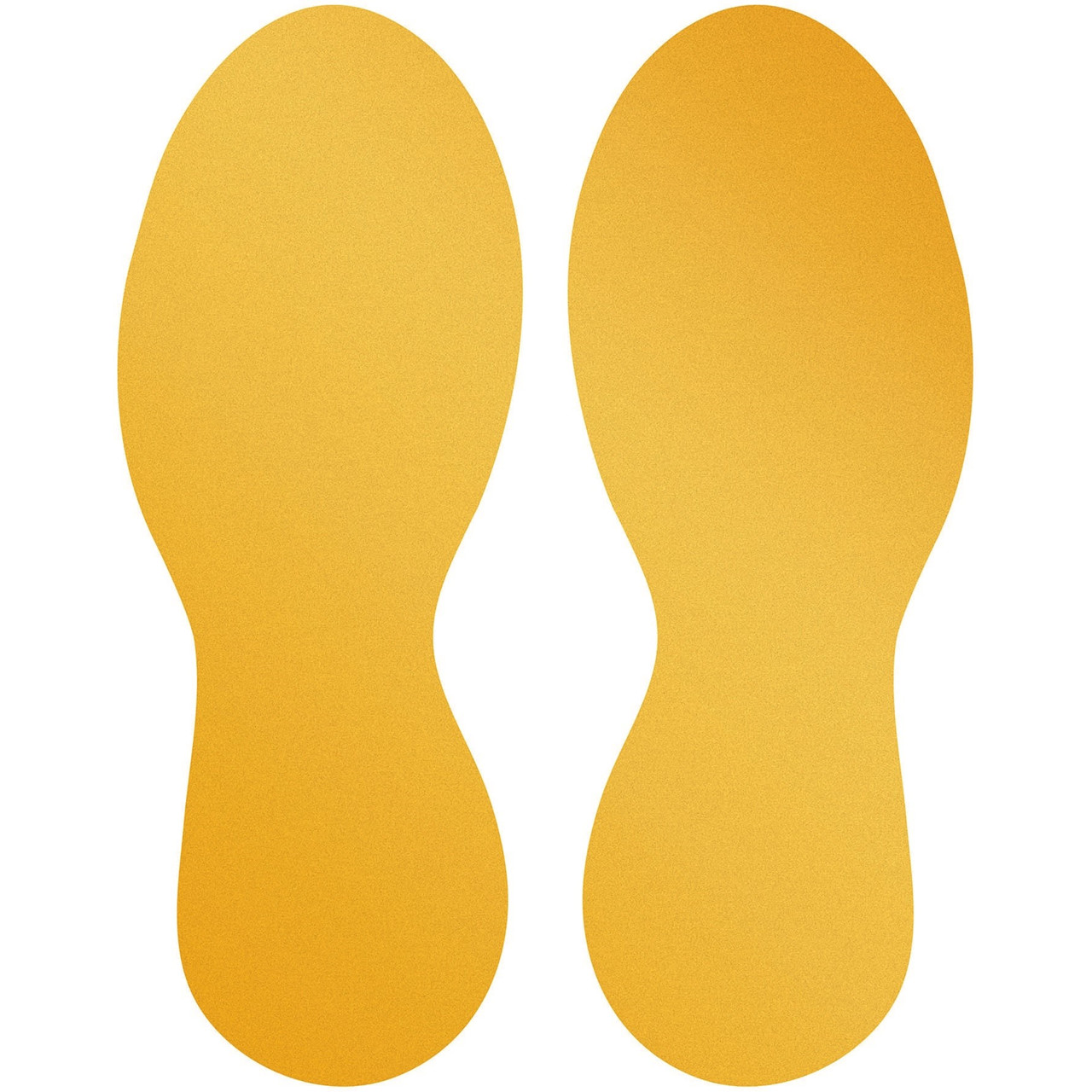 Gulvmarkering fod gul 5 par aftagelig 90x240x0,02mm