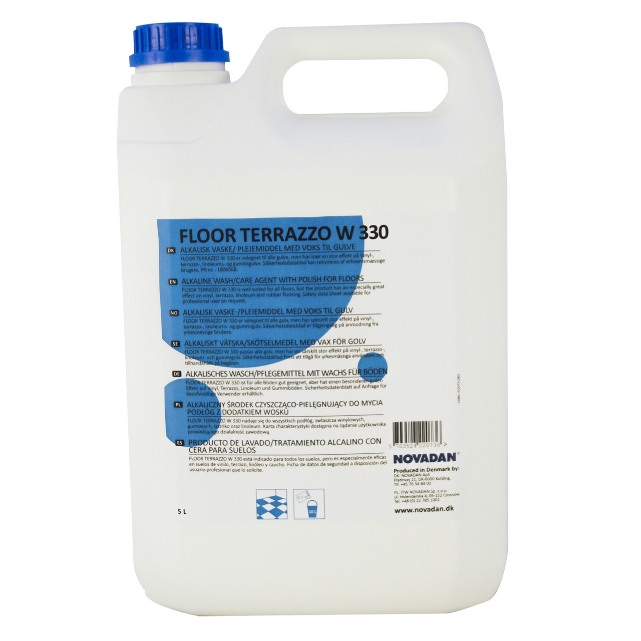 Gulvpleje - Novadan Floor Terrazzo W330 Med Voks - 5 liter