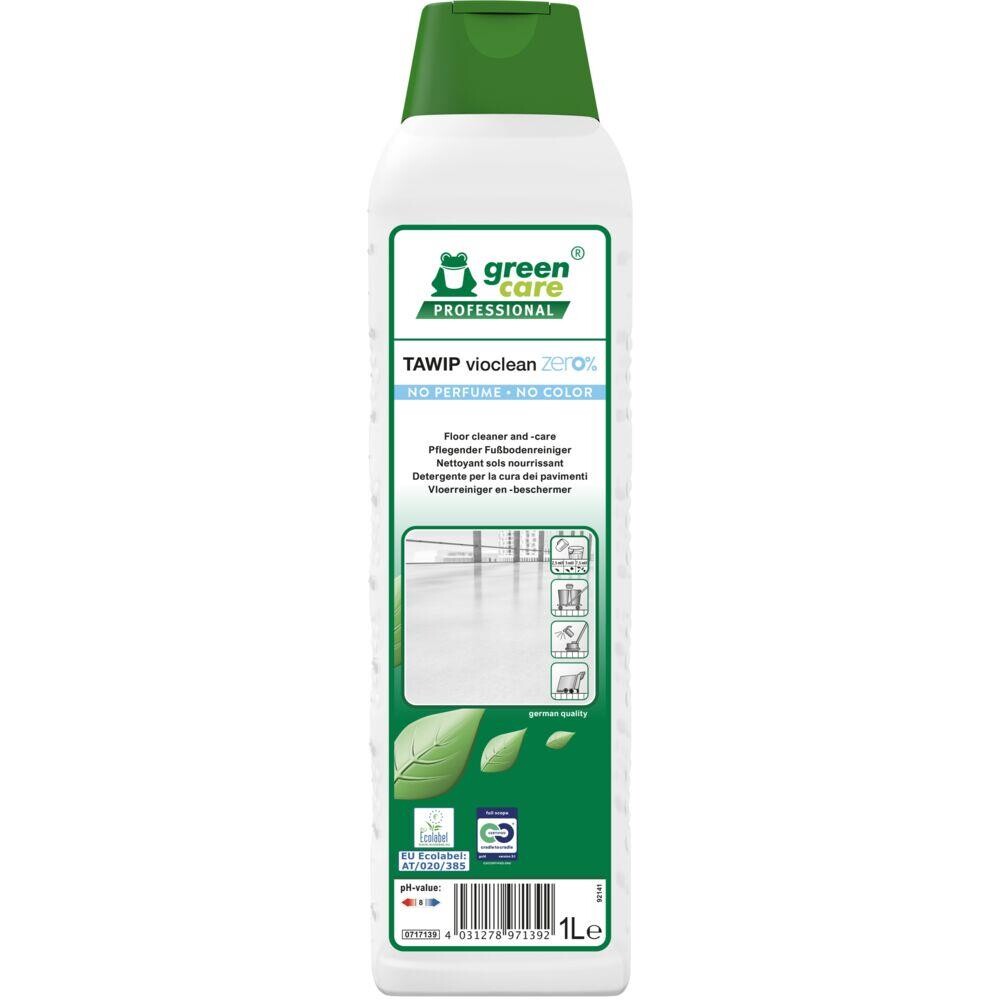 Gulvpleje, Green Care Professional TAWIP Vioclean Zero%, 1 l, uden voks, farve og parfume - 10 stk