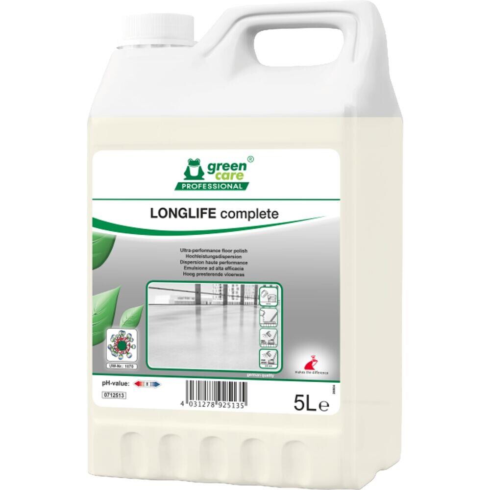 Gulvpolish - Green Care Professional LONGLIFE Complete - Uden farve og parfume - 5 L - 2 stk