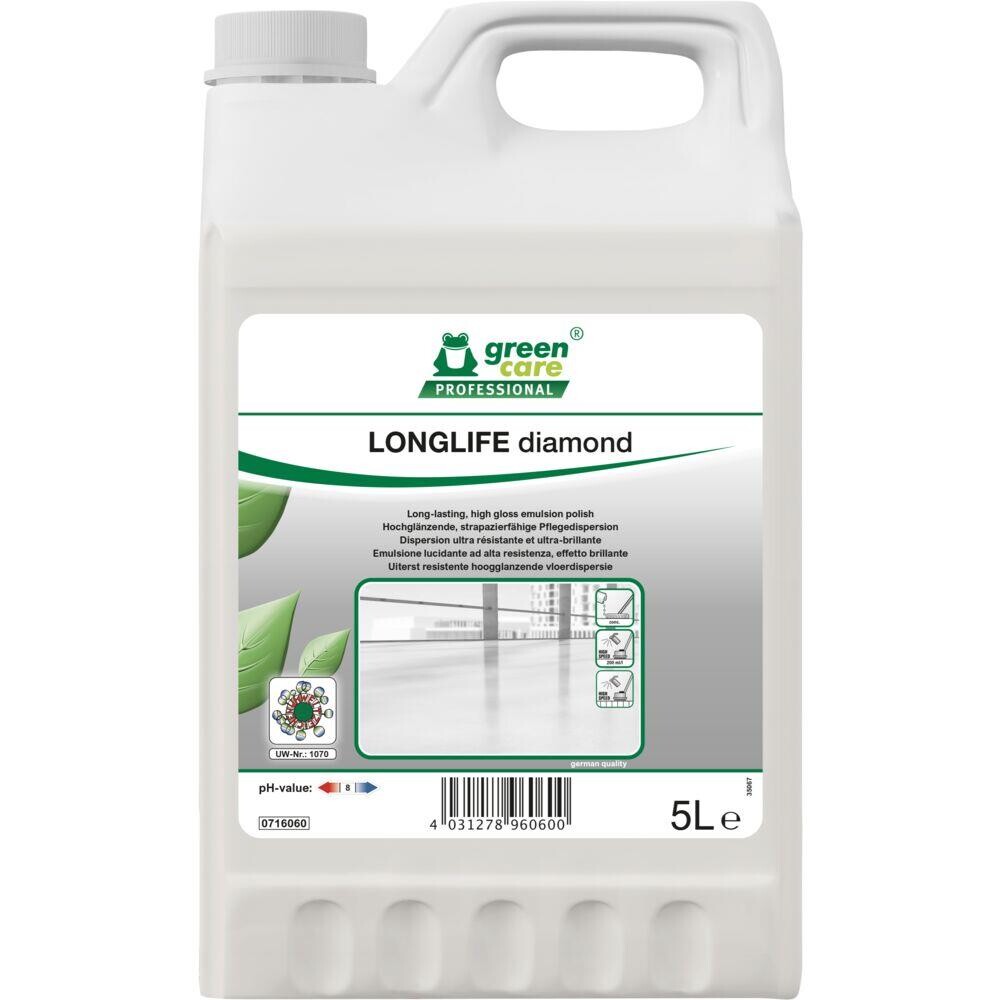 Gulvpolish - Green Care Professional LONGLIFE Diamond - Uden farve og parfume - 5 L - 2 stk